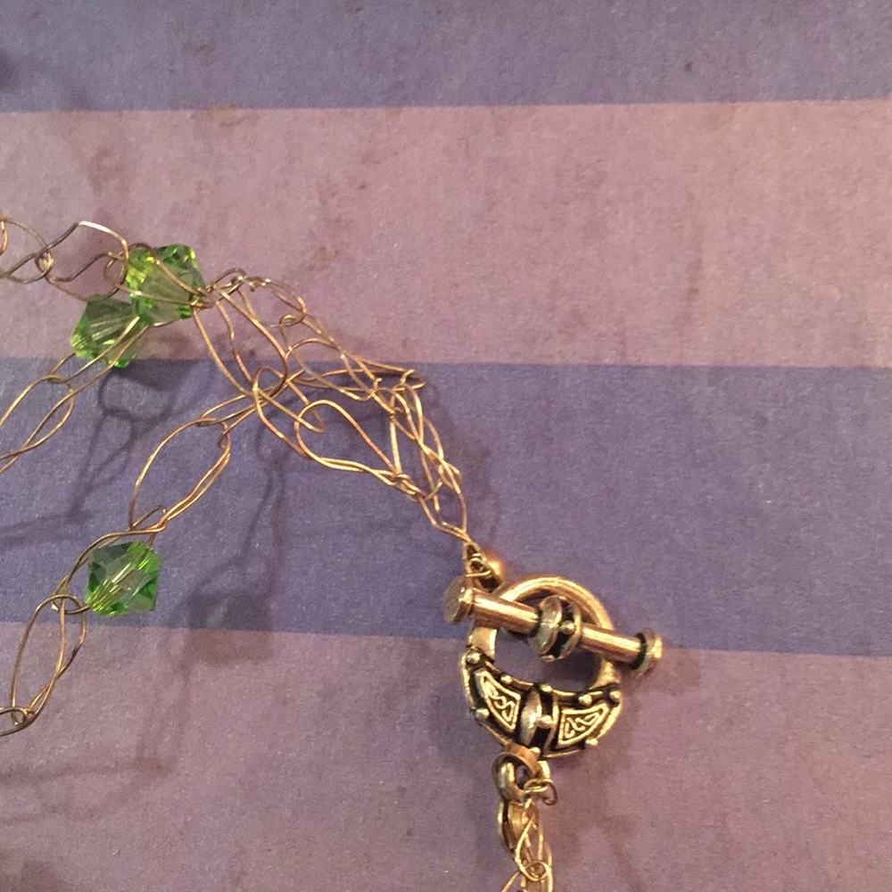 Braided Silver Wire Cloud Necklace - image 4